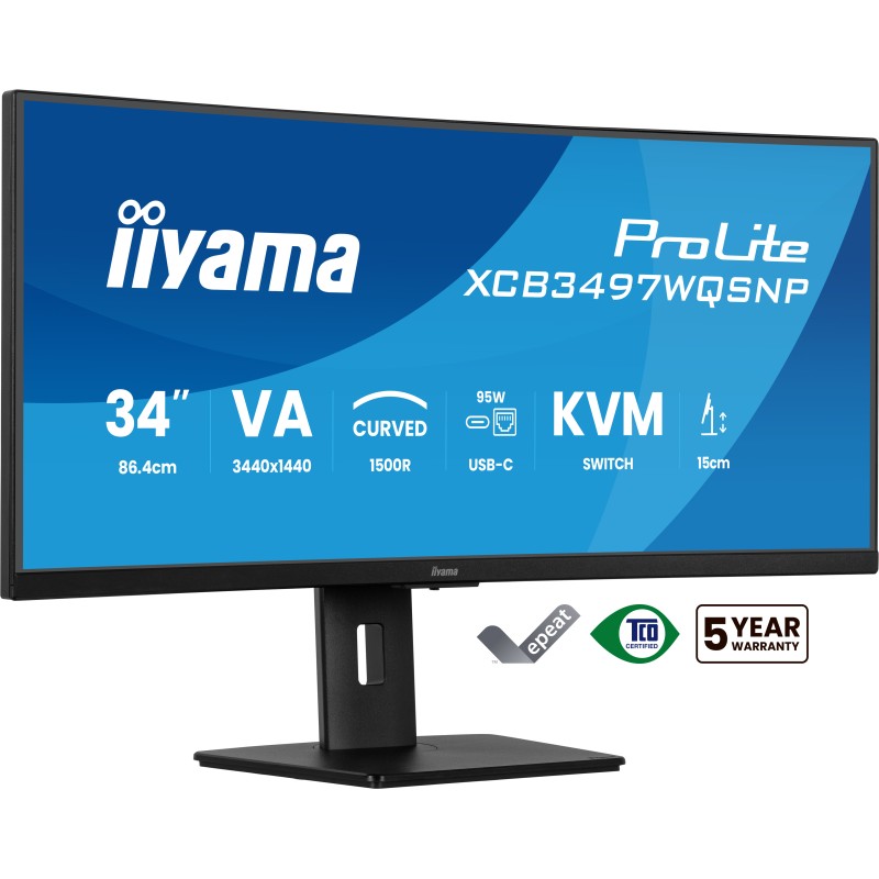 iiyama 34" Business UQHD USB-C Dock iiyama 34" Business UQHD USB-C Dock